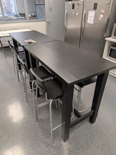 High top tables w/chairs, View more