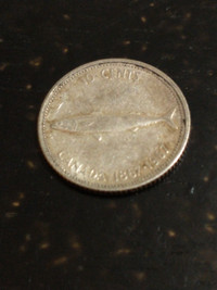 1967 Canada .500 silver dime KM #67 or 67a