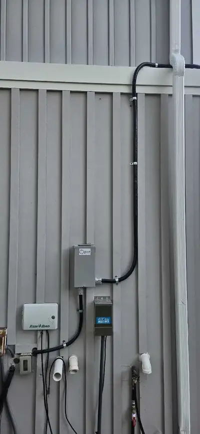 Hot tub installation by master electrician Contact: Power arm electric inc. www.powerarm.ca 647-616-...