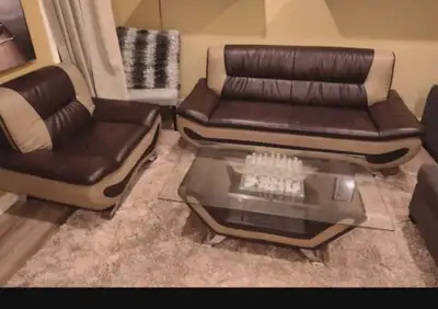 leather couch set , View more
