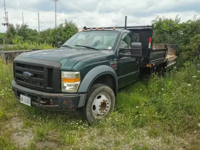 Ford F-550 with landscape box not a dump box 14 ft long 6. 4L diesel engine need some rockers and ex...