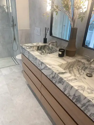 Bathroom Vanity with Integrated Sink, View more