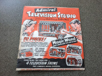 Vintage Admiral Television Studio Playset - 1953 Disney