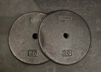 2 x 25lbs York Weight Plates