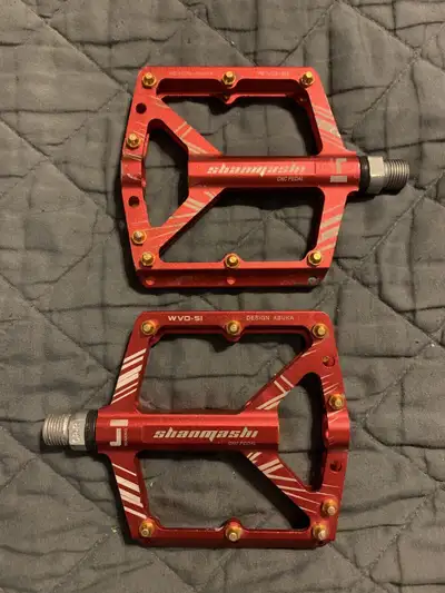 SHANMASHI Alloy 9/16" Bicycle Platform Flat Cycling Pedals, View more