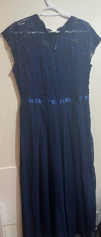 Navy blue lace dress sz XL