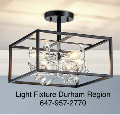Light Fixture Durham Region 647-957-2770, View more