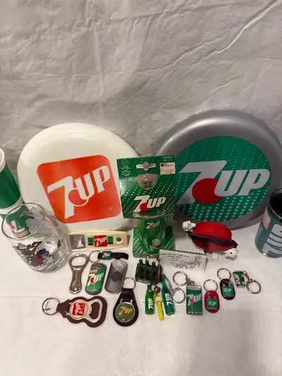 A vintage collection of 7up , View more