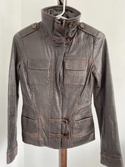 Women leather jacket, View more