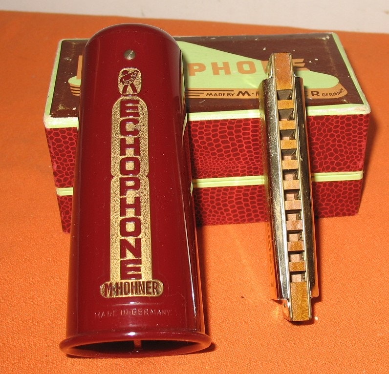 Harmonica Hohner Echophone In Key (F) Slightly Used Like New Arts