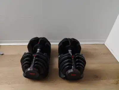 90lb adjustable dumbbells set Bowflex, View more