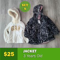 Kids Jackets and Pants Variety for 3 years old