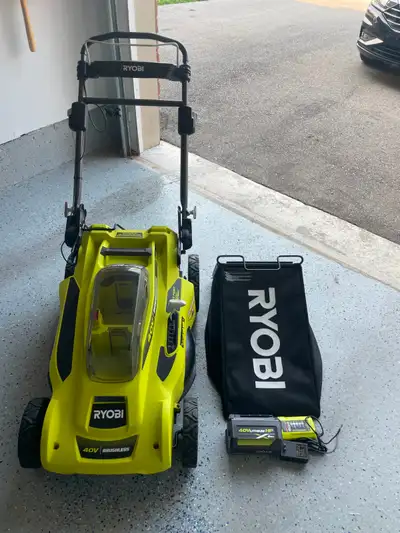 [EXCELLENT COND] RYOBI 40V HP Brushless 20'' Cordless Lawn Mower, View more
