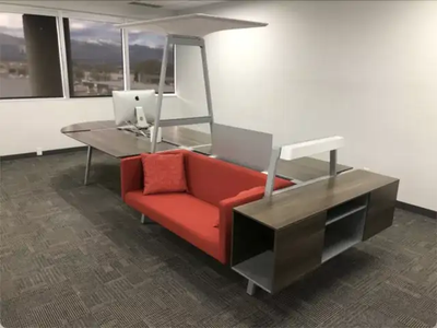 Steelcase multi desk workstation, View more