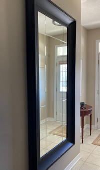 Hallway Accent Mirror in black frame