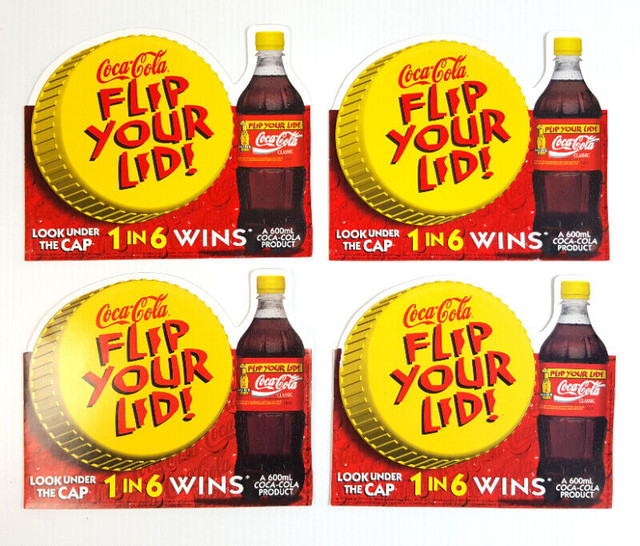 1997 Coca-Cola "Flip Your Lid" Sticker in Arts & Collectibles in City of Toronto - Image 3