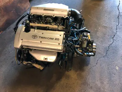 JDM TOYOTA 4AGE SILVER TOP ENGINE WITH MT TRANSMISSION FOR SALE Used Jdm engines, transmissions and...