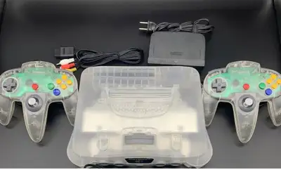 Like New Custom Authentic N64 Nintendo 64 + 2 Remotes+Wires $199, View more