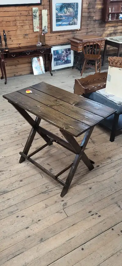 Antique Sawbuck Table, View more