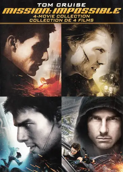 SELLING THESE 4 MISSION IMPOSSIBLE MOVIES FOR $10 I DO ACCEPT ETRANSFER AND WOULD SHIP AT ADDITIONAL...