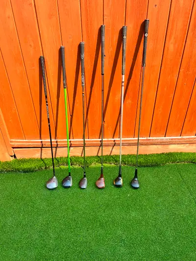 Variety of golf clubs, a variety of brands for $15 each, View more