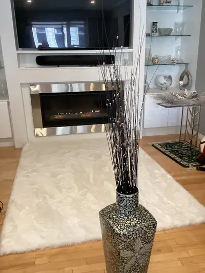 Vintage Stunning Vase with Beaded Branches, View more