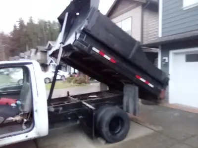 2000 F350 Super Duty Dump Truck new rear tire after market Bluetooth stereo trailer towing package