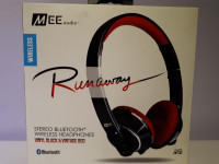 MEE Runaway AF32 Stereo Bluetooth Wireless Headphones w/ Mic.