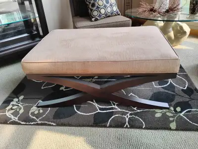 Oversized Suede Leather Automan/Coffee Table, View more