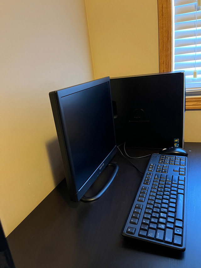 HP Desktop Computer with 17” Monitor, Dell Keyboard & HP Mouse in Desktop Computers in Winnipeg - Image 4