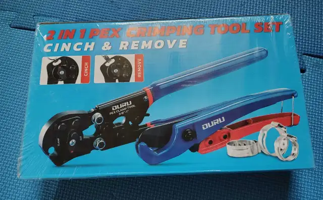 NEW – 2-in-1 PEX Cinch & Removal Tool Set – 3/8" to 1"