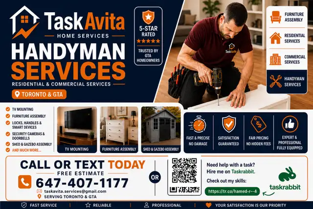 handyman &Home services for residential and commercial propertie