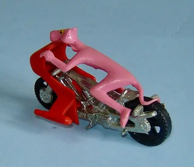 Vintage Pink Panther and His Rocket Motorcycle-Corgi Junior-1979 in Arts & Collectibles in City of Toronto - Image 5