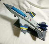 Solid Bright Model Fighter Jet with Stand