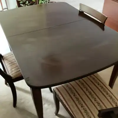 Small mahogany dining set, View more