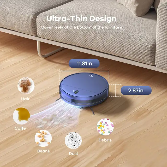 ZCWA Robot Vacuum and Mop Combo, 2 in 1 Mopping Robotic Vacuum in Vacuums in City of Toronto - Image 6