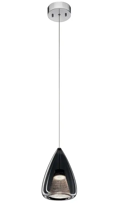 Zin Teardrop Pendant Mini 1-Light  Smoked Glass - $150 (was $350, View more