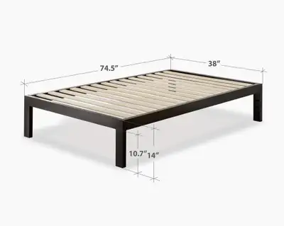 Zinus  14" Quick Snap Metal Platform Bed ( TWIN), View more