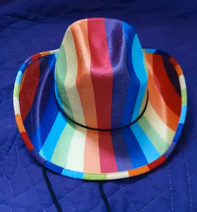 Rainbow hat in new condition for $15 Message me if your interested in buying.