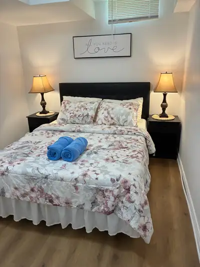 Fully Furnished basement immediately available in east credit heartland area. Close to all proximity...