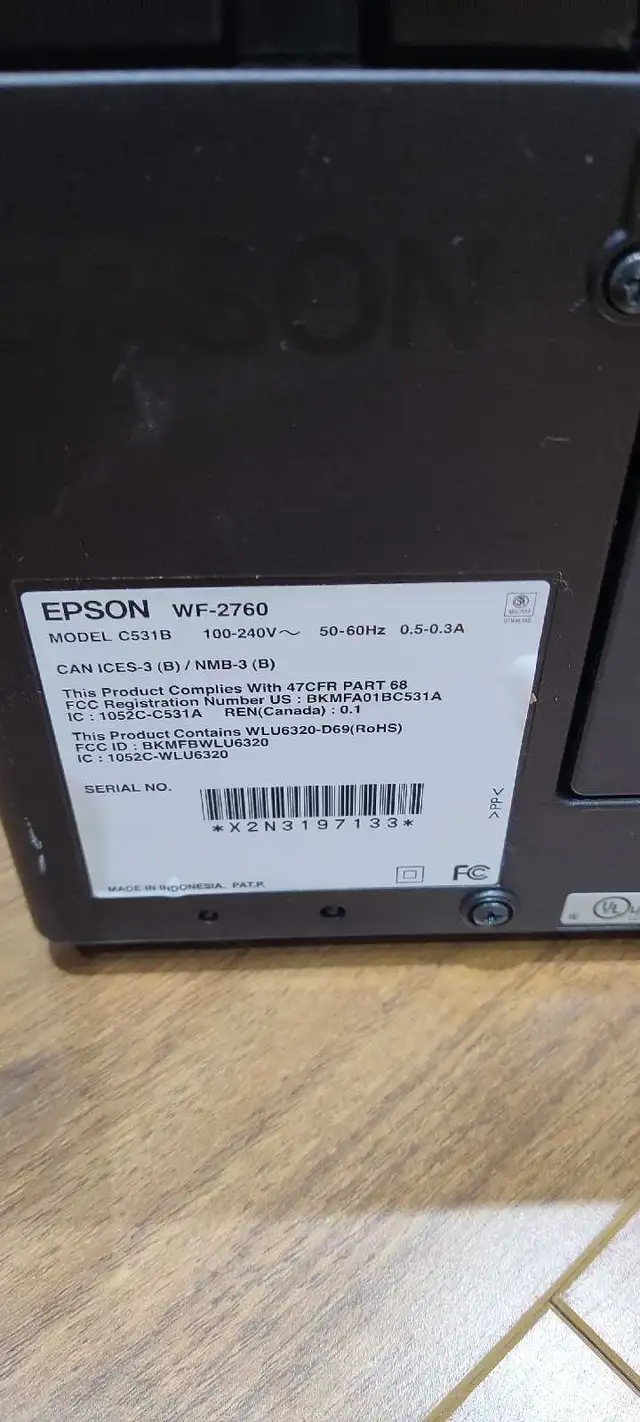 Epson WorkForce WF-2760 in Printers, Scanners & Fax in City of Toronto - Image 4