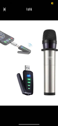 Wireless Microphone for iPhone & Computer, Brand New