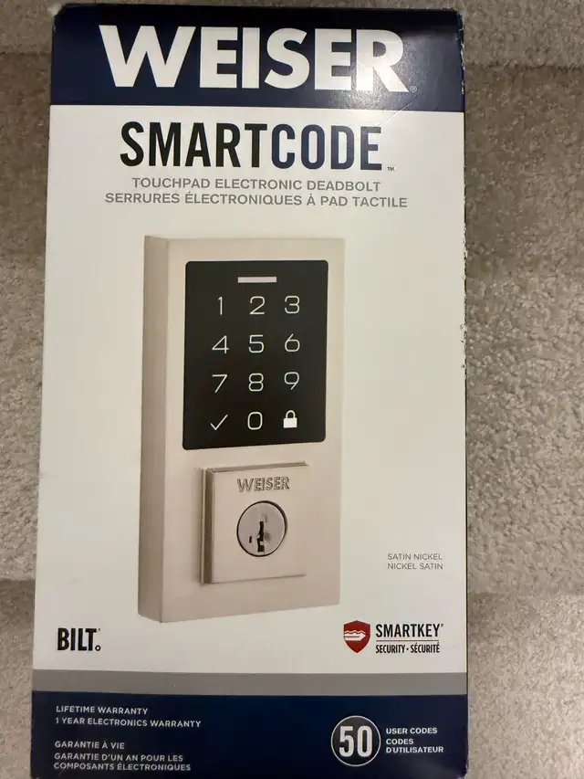 Weiser SmartCode Touchpad Electronic Deadbolt