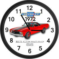 1972 Chevy El Camino SS Custom Wall Clock - Brand New - Classic