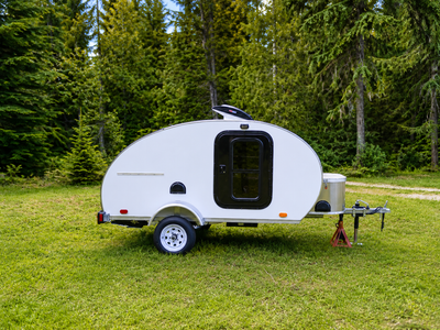 Custom-built 5x8 teardrop camper completed in 2026 and fully registered with VIN. Highlights: • 300A...