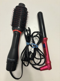 Revlon One-Step Volumizer and NuMe 1" Curling Wand