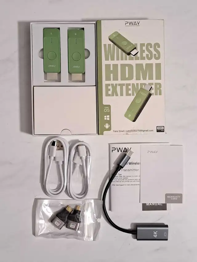Wireless HDMI Transmitter and Receiver with 4K Adapter Decode, P in Cables & Connectors in Markham / York Region - Image 9