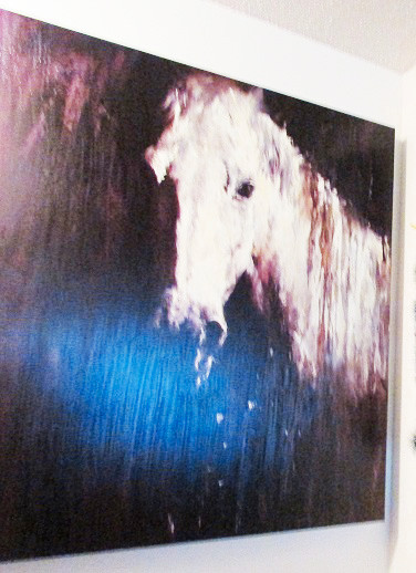 Lovely Horse painting with deep expressive eyes  (4 ft. x 4 ft.) in Arts & Collectibles in Regina - Image 2
