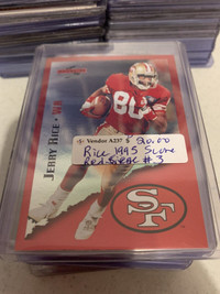 Jerry Rice NFL SCORE Red Siege 1995 #3 49ers SF Showcase 304