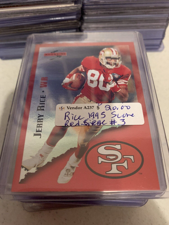 Jerry Rice NFL SCORE Red Siege 1995 #3 49ers SF Showcase 304 in Arts & Collectibles in Edmonton
